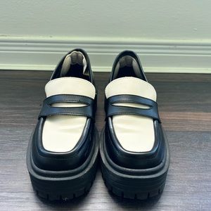 ALOHAS Mask - Black Vegan Leather Loafers